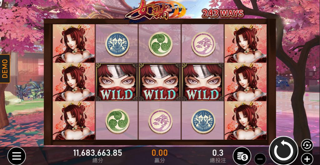 RSG電子「女忍者」:創新重轉機制,免費遊戲無限暢玩! 5 RSG皇家電子-老虎機女忍者遊戲畫面
