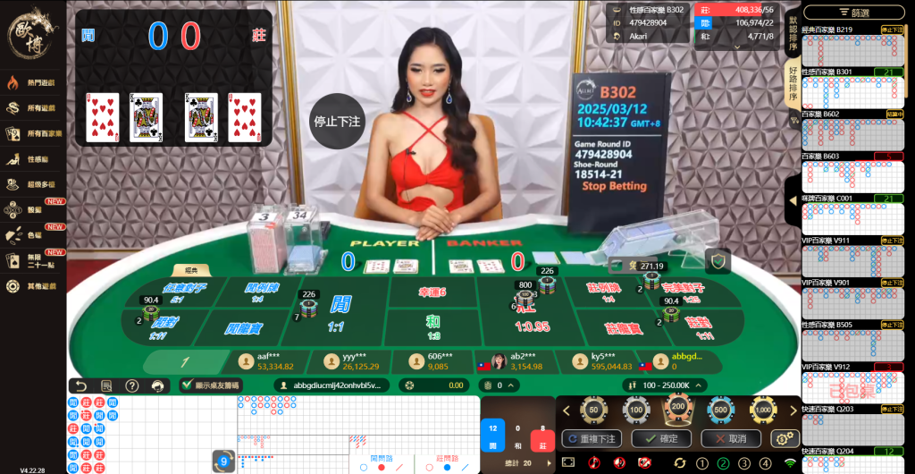 TU娛樂城推薦遊戲,快來歐博真人百家樂線上試玩! 2 TU娛樂城遊戲,歐博真人性感百家樂