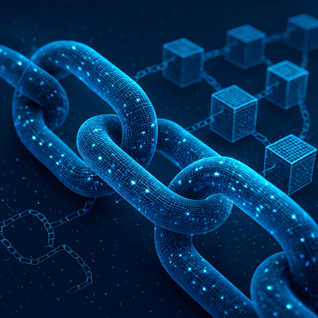 TU娛樂城出入金導入區塊鏈技術:2025數位娛樂新趨勢全解析 1 TU娛樂城導入區塊鏈技術的象徵性圖像,展示區塊鏈數據鏈條與數位網絡結構
