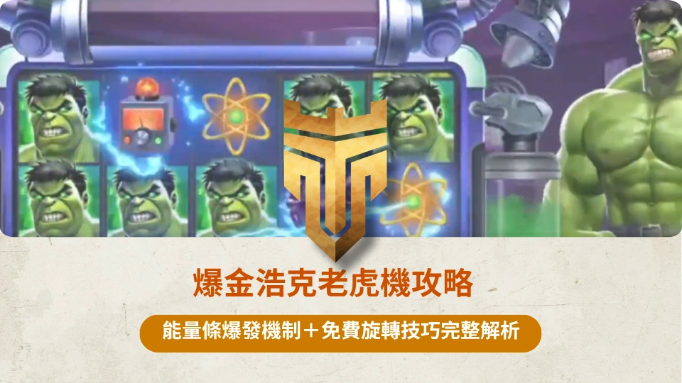 TU首頁 37 爆金浩克老虎機攻略